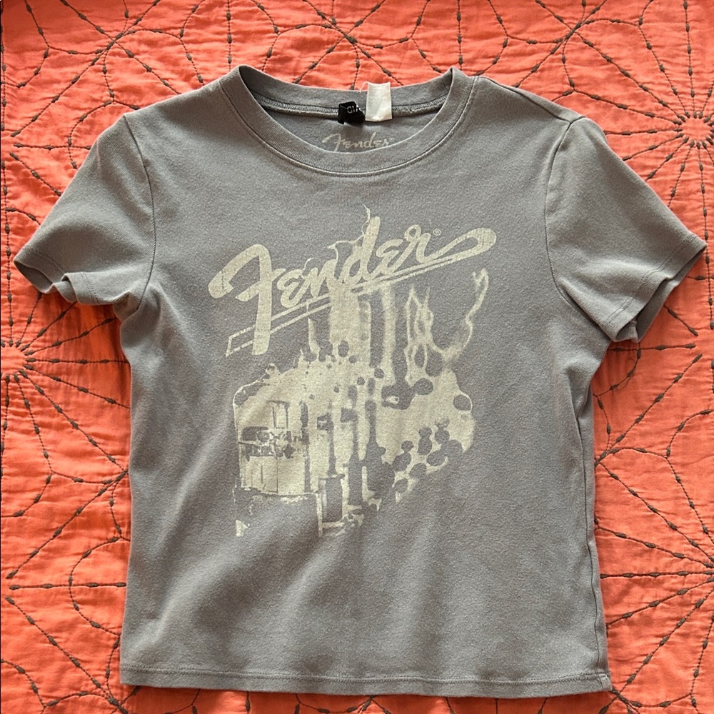 Fender Kids T-Shirt in Gray with Graphic Print